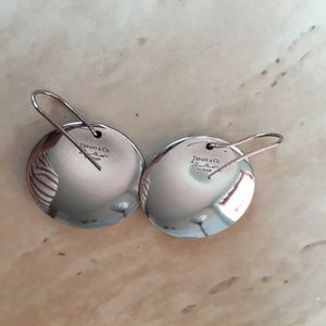 Tiffany & Co. Elsa Peretti Silver Disc Earrings
